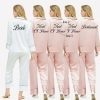 Robes | Polyester Bridesmaid Bride Mom Women Personalized Robes/Pajamas Set of 2 Robes/Pajamas As Picture – Womens