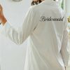 Robes | Polyester Bridesmaid Bride Mom Women Robes Personalized Robes/Pajamas White – Womens