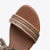 Sandals | Women’s Sandals Beach Daily Boho Casual PU Leather Gladiator Sandals Roman Sandals Flat Heel Open Toe Summer Zipper Shoes Brown – Womens