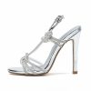 Sandals | Women’s Sandals Cocktail Evening Prom Party Sexy PU Leather Roman Sandals High Heel Open Toe Rhinestone Buckle Shoes Gold – Womens