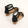 Sandals | Women’s Sandals Daily Boho Vintage PU Leather Wedge Sandals Wedge Heel Open Toe Summer Zipper Shoes Gold – Womens