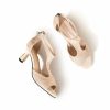 Sandals | Women’s Sandals Daily Suede Flare Heel Open Toe Summer Zipper Shoes Nude – Womens