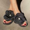 Sandals | Women’s Sandals Outdoor Beach Daily Casual PVC Slippers Flat Heel Open Toe Pearl Flower Summer Slip On Shoes Red – Womens