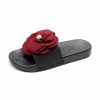 Sandals | Women’s Sandals Outdoor Beach Daily Casual PVC Slippers Flat Heel Open Toe Pearl Flower Summer Slip On Shoes Red – Womens