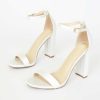 Sandals | Women’s Sandals Party Prom Evening Cocktail Elegant Simple Suede Ankle Strap Sandals Bridesmaid Shoes High Heel Open Toe Solid Color Summer Buckle Shoes Nude – Womens