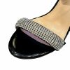 Sandals | Women’s Sandals Rhinestone Open Toe Ankle Strap Sandals Party Prom Evening Cocktail High Heel Shoes Black – Womens