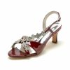 Sandals | Women’s Sandals Wedding Party Cocktail Elegant Patent Leather Slingbacks High Heel Open Toe Rhinestone Summer Buckle Shoes Beige – Womens