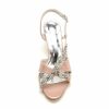 Sandals | Women’s Sandals Wedding Party Cocktail Elegant Patent Leather Slingbacks High Heel Open Toe Rhinestone Summer Buckle Shoes Beige – Womens