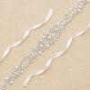 Sashes & Belts | Beautiful/Bridal Rhinestones Satin Sash White – Womens