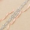 Sashes & Belts | Beautiful/Bridal Rhinestones Satin Sash White – Womens