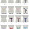 Sashes & Belts | Classic/Bridal Rhinestones Satin Sash White – Womens