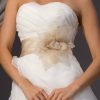 Sashes & Belts | Elegant/Bridal Beading/Flower Organza/Taffeta Ribbon Sash Champagne – Womens