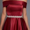 Sashes & Belts | Exquisite Rhinestones Satin Sash Pearl Pink – Womens