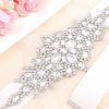 Sashes & Belts | Exquisite/Bridal Rhinestones Satin Ribbon Sash Pearl Pink – Womens