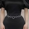 Sashes & Belts | Fashionable/Party Rhinestones Metal Chain Belt Silver – Womens