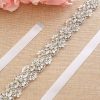 Sashes & Belts | Gorgeous/Bridal Rhinestones Satin Sash As Picture – Womens