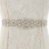 Sashes & Belts | Nice/Bridal Rhinestones Satin Sash Ivory – Womens