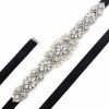 Sashes & Belts | Nice/Bridal Rhinestones Satin Sash Ivory – Womens