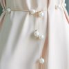 Sashes & Belts | Simple Imitation Pearls Metal Chain Belt Gold – Womens