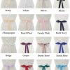 Sashes & Belts | Simple/Bridal Rhinestones Satin Sash White – Womens