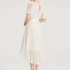 Semi-formal & Cocktail | A-line Scoop Asymmetrical Chiffon Cocktail Dress With Pleated As Picture – Womens