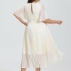 Semi-formal & Cocktail | A-line Scoop Asymmetrical Chiffon Cocktail Dress With Pleated As Picture – Womens