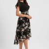 Semi-formal & Cocktail | A-line Scoop Asymmetrical Lace Chiffon Cocktail Dress With Sequins As Picture – Womens