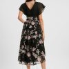 Semi-formal & Cocktail | A-line Scoop Asymmetrical Lace Chiffon Cocktail Dress With Sequins As Picture – Womens