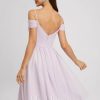 Semi-formal & Cocktail | A-line V-Neck Knee-Length Chiffon Cocktail Dress With Pleated As Picture – Womens