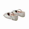 Shoes | Girl’s Flats Daily Mary Jane Bowknot Faux Leather Round Toe Flat Heel Shoes Silver – Girls