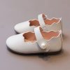 Shoes | Girl’s Flats Daily Mary Jane Pearl Faux Leather Round Toe Flat Heel Shoes White – Girls