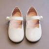 Shoes | Girl’s Flats Daily Mary Jane Pearl Faux Leather Round Toe Flat Heel Shoes White – Girls