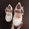 Shoes | Girl’s Flats Flower Girl Shoes Daily Party Mary Jane Flower Faux Leather Round Toe Flat Heel Shoes Pink – Girls