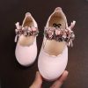 Shoes | Girl’s Flats Flower Girl Shoes Daily Party Mary Jane Flower Faux Leather Round Toe Flat Heel Shoes Pink – Girls