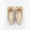 Shoes | Girl’s Flats Flower Girl Shoes Wedding Daily Closed Toe Bowknot Satin Low Heel Shoes Champagne – Girls