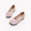 Shoes | Girl’s Flats Flower Girl Shoes Wedding Daily Closed Toe Bowknot Satin Low Heel Shoes Champagne – Girls