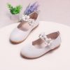 Shoes | Girl’s Flats Flower Girl Shoes Wedding Daily Mary Jane Flower Faux Leather Round Toe Flat Heel Shoes White – Girls