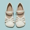 Shoes | Girl’s Flats Flower Girl Shoes Wedding Daily Party Junior Bridesmaid Shoes Bowknot Microfiber Leather Round Toe Flat Heel Shoes Apricot – Girls