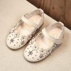 Shoes | Girl’s Flats Flower Girl Shoes Wedding Daily Party Mary Jane Beading Flower Faux Leather Round Toe Flat Heel Shoes White – Girls