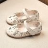 Shoes | Girl’s Flats Flower Girl Shoes Wedding Daily Party Mary Jane Beading Flower Faux Leather Round Toe Flat Heel Shoes White – Girls