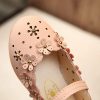 Shoes | Girl’s Flats Flower Girl Shoes Wedding Daily Party Mary Jane Beading Flower Faux Leather Round Toe Flat Heel Shoes White – Girls