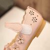 Shoes | Girl’s Flats Flower Girl Shoes Wedding Daily Party Mary Jane Beading Flower Faux Leather Round Toe Flat Heel Shoes White – Girls