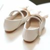 Shoes | Girl’s Flats Flower Girl Shoes Wedding Daily Party Mary Jane Bowknot Pearl Rhinestone Faux Leather Round Toe Flat Heel Shoes Ivory – Girls