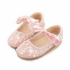 Shoes | Girl’s Flats Flower Girl Shoes Wedding Daily Party Mary Jane Junior Bridesmaid Shoes Bowknot Pearl Rhinestone Glitter Flat Heel Shoes Silver – Girls