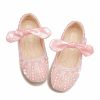 Shoes | Girl’s Flats Flower Girl Shoes Wedding Daily Party Mary Jane Junior Bridesmaid Shoes Bowknot Pearl Rhinestone Glitter Flat Heel Shoes Silver – Girls