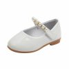 Shoes | Girl’s Flats Flower Girl Shoes Wedding Daily Party Mary Jane Pearl Patent Leather Round Toe Flat Heel Shoes White – Girls