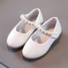 Shoes | Girl’s Flats Flower Girl Shoes Wedding Daily Party Mary Jane Pearl Patent Leather Round Toe Flat Heel Shoes White – Girls