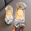 Shoes | Girl’s Flats Princess Shoes Bowknot Rhinestone Party Leatherette Round Toe Closed Toe Flat Heel Hook & Loop Shoes Pink – Girls