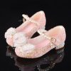 Shoes | Girl’s Flower Girl Shoes Princess Shoes Wedding Party Cosplay Mary Jane Junior Bridesmaid Shoes Bowknot Pearl Glitter Low Heel Shoes White – Girls