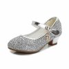 Shoes | Girl’s Flower Girl Shoes Princess Shoes Wedding Party Cosplay Mary Jane Junior Bridesmaid Shoes Glitter Round Toe Low Heel Shoes As Picture – Girls